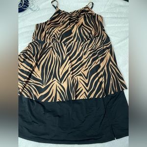 Evri Tankini and Croft and Barrow swim skirt Size 2x